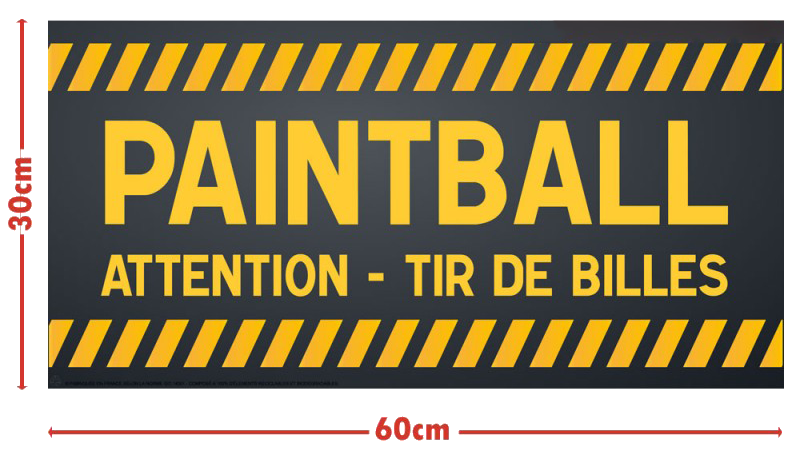 panneau paintball Danger