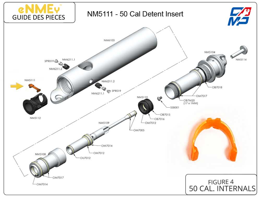 eNMEy NM5111 50 Cal Detent Insert
