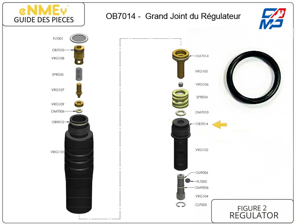 eNMEy OB7014 - O-Ring - Joint Régulateu