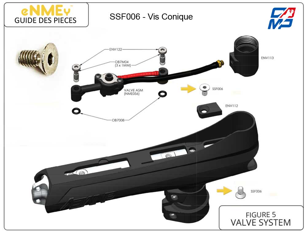 eNMEy SSF006 - Screws - Vis Conique valve
